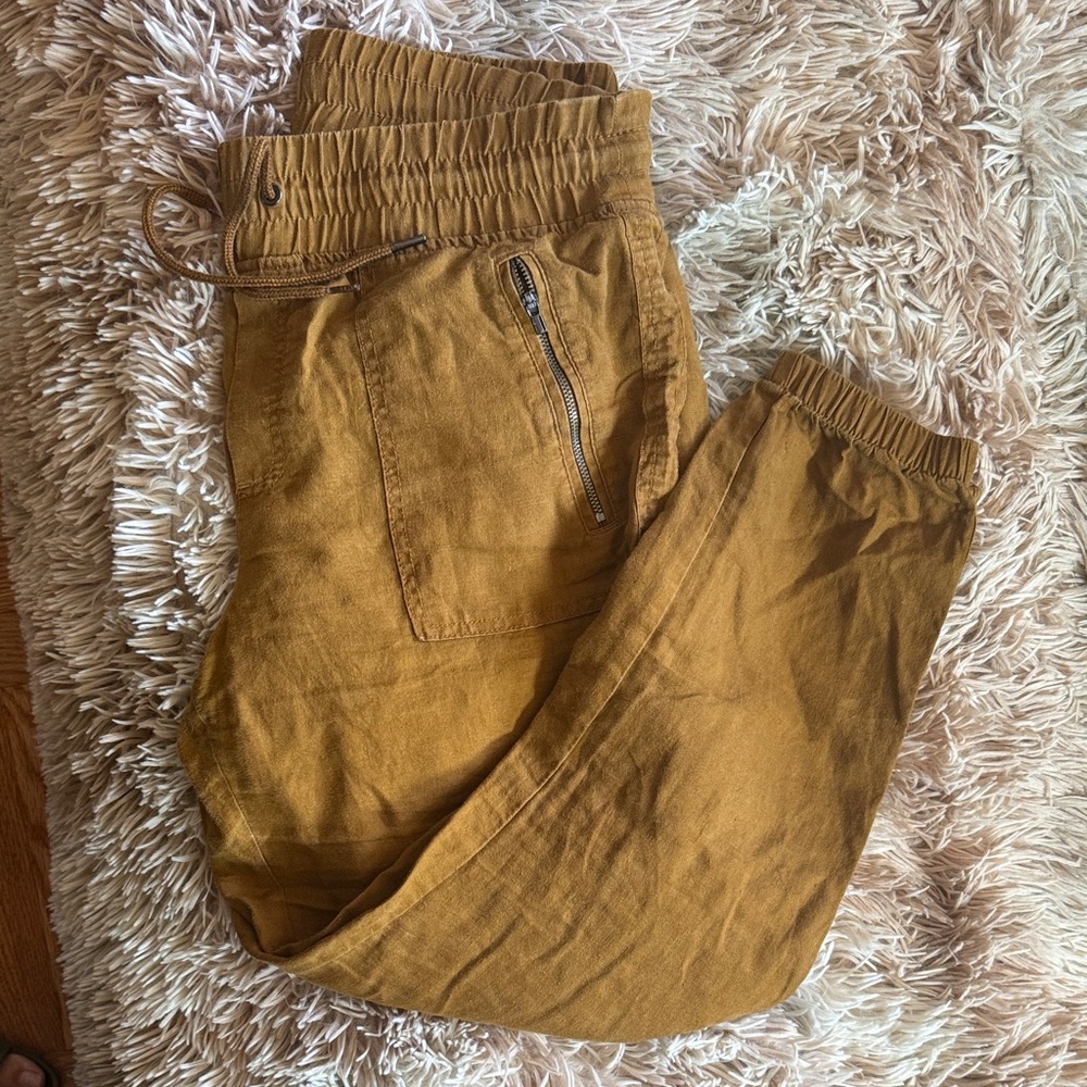 Athleta linen Jogger Pants
